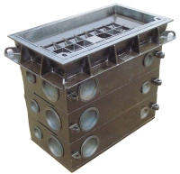 Full modular manhole D400 400x760 recessed